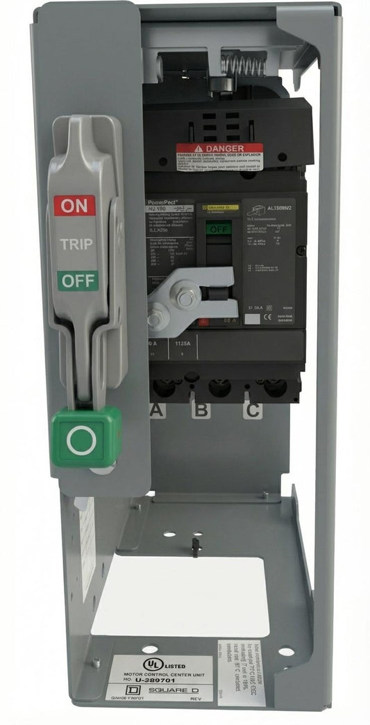 SQUARE D MODEL 6 15 AMP BREAKER SIZE 1 MCC MCCB BUCKET *BOX